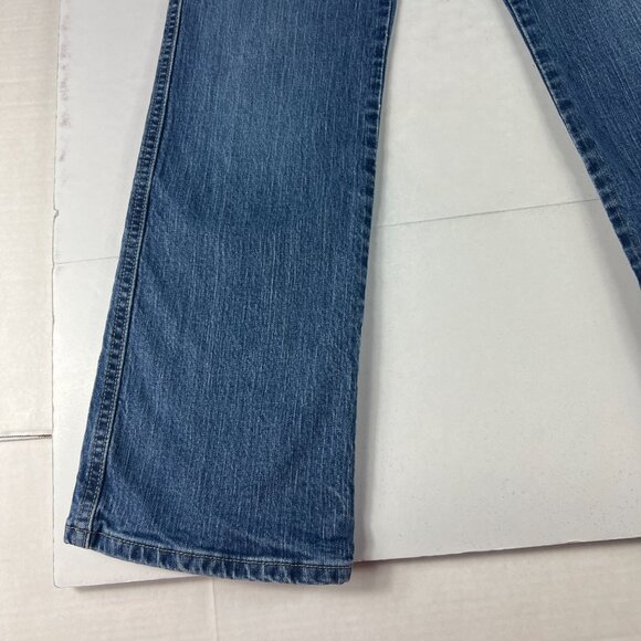 Y2K Calvin Klein Jeans Women's Measured 30x29* Slim Boot Cut Blue Denim Tag 10 - Picture 6 of 16